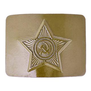 Pracka na opasok CCCP oliva (Kovová pracka na opasok so znakom CCCP)