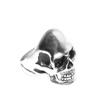 Prsteň z chirurgickej ocele Lebka (motorkársky prsteň z chirurgickej ocele)
