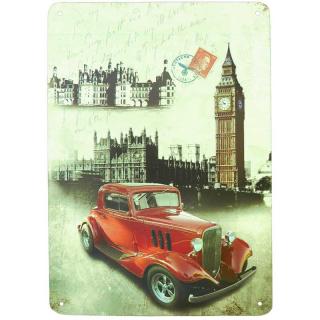 retro tabuľa Londýn  (historická pohľadnica Londýna - rozmer 20x30 cm)