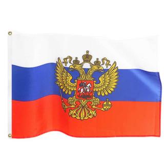 Ruská vlajka so znakom veľká 150x90cm (vlajka ruský znak)