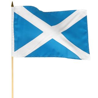 Škótsko vlajka 45x30cm (Vlajka Škótska na drevenej žrdi)