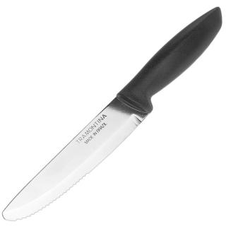 Steakový nôž Tramontina 24cm čierny (Steakové nože Kvalitné a lacné)