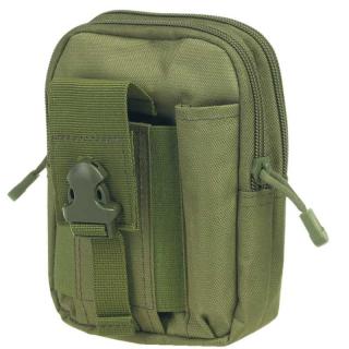 Taktická taška na opasok zelená army 18cm (Survival doplnok)