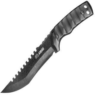Taktický nôž SP čierny (Lovecký nôž s čiernou čepeľou)