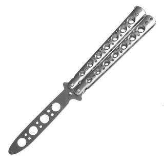 TFT Motýlik tréningový nôž Silver 22/13cm