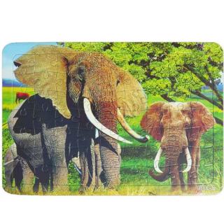 TifanTEX Animal Elephant puzzle 63 dielov