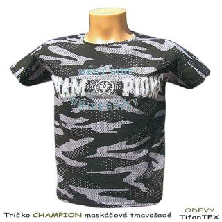 Tričko Champion tmavošedé (AKCIA na veľkosť M)