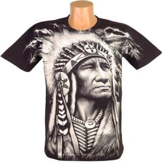 Tričko Indián Rock Eagle (Kvalitné pánske tričko s potlačou indiána)