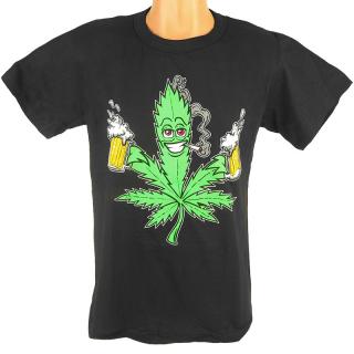 Tričko Marihuana a pivo (Pánske tričko na leto)