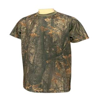 Tričko maskáčové LOSHAN oak brown (tričko s maskovaním jesenného dubového lesa)