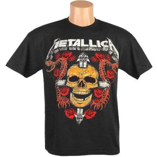 Tričko Metallica Skull Latin Cross (Metallica hudobné tričko)