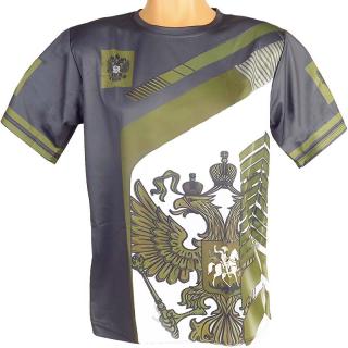 Tričko ruský znak (Pánske tričko Rusko, materiál 100% polyester)