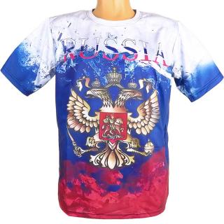 Tričko Russia Znak (Ruské tričko pre mužov - materiál: 100% polyester)