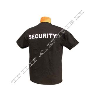 Tričko SECURITY (čierne pánske bavlnené tričko)