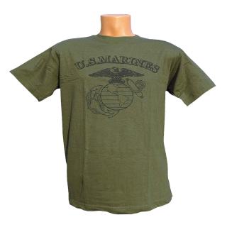 Tričko U.S. Marines zelené (vojenské tričko s nápisom)