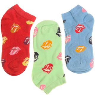 Veselé ponožky s vyplazeným jazykom pánske 3páry (Vtipné ponožky pre mužov Happy členkové)