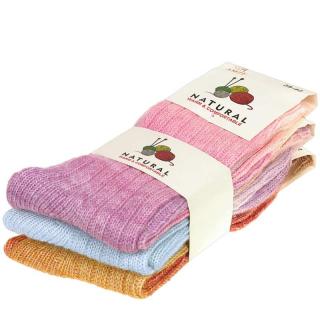 Vlnené dámske ponožky Veselé 3páry (Ponožky z vlny pre ženy)