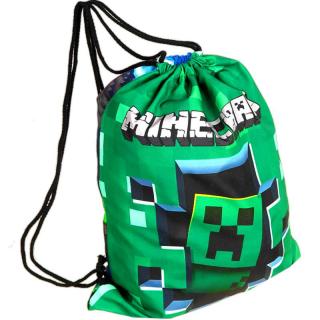 Vrecko na chrbát Minecraft zelené (Detský vak na chrbát)