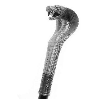 vychádzková palica s mečom kobra (ozdobná vychádzková, dekoračná palica)