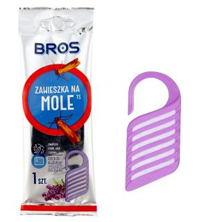 Závesný háčik proti moliam Bros (Prostriedok proti moliam s vôňou levandule)