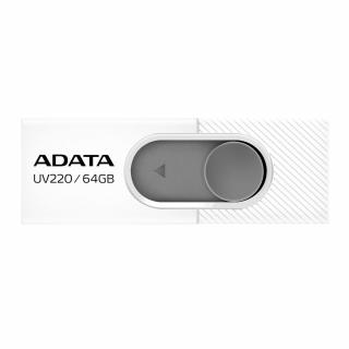 A-Data 64GB ADATA UV220 USB white/gray usb kľúč (AUV220-64G-RWHGY)