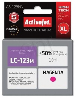 ActiveJet AB-123MN | Magenta | 10 ml | Brother LC123M LC121M (náplň EPSON)