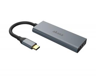 AKASA - externý USB hub - USB type-C s HDMI (AK-CBCA19-18BK)