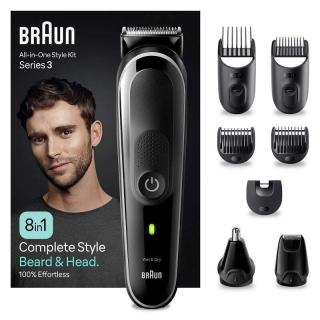 Braun Seires 3 MGK3440, 8v1 multifunkčný zastrihávač (strihač BRAUN MGK3440)