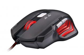 C-TECH Akantha herná myš, červené podsvícení, USB (Akantha GM-01RRD)