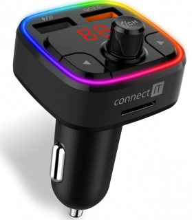 Connect IT CCC-9090-BK RGB, Bluetooth, modulátor do auta