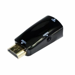 GEMBIRD Kabel red. HDMI na VGA + Audio, M/F, redukcia (Kabel red. HDMI na VGA + Audio, M/F, čierny)