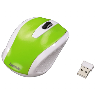 Hama bezdrôtová optická myš AM-7200, bielo-zelená (HAMA kód:   86535)