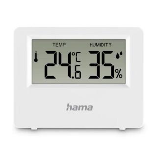 Hama Ebro, digitálny teplomer/vlhkomer, použitie vo vnútri/vonku, biely (Hama 222222)