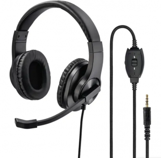 Hama PC headset HS-350, stereo, čierny (HAMA kód:139926)