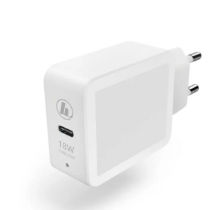 Hama rýchla USB nabíjačka, USB-C, Quick Charge 3.0 / Power Delivery, 18 W, biela (HAMA 183277)