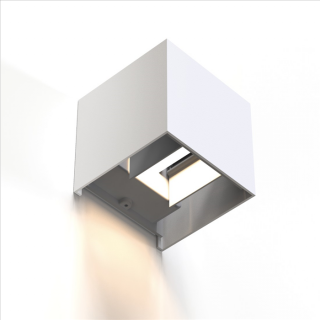 Hama SMART WiFi nástenné svetlo, štvorcové, 10 cm, IP44, pre vonkajšie aj vnútorné použitie, biele (HAMA 176564)