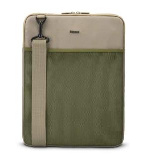 Hama To Go, obal na notebook, pre uhlopriečku 40-41 cm (15,6-16,2 ), popruh na rameno, béžový/zelený