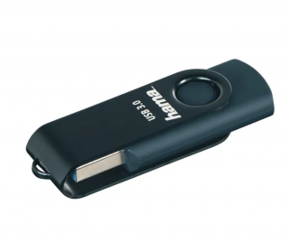 Hama USB 3.0 Flash Drive Rotate,128 GB, 70 MB/s, petrolejová modrá (hama 182465)