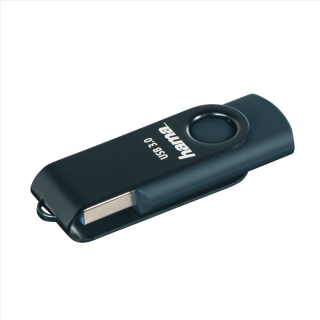 Hama USB 3.0 Flash Drive Rotate, 64 GB, 70 MB/s, petrolejová modrá usb kluč (hama 182464)