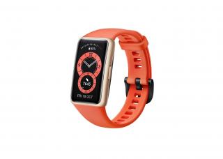 Huawei Band 6/Gold/Sport Band/Orange fitnes náramok