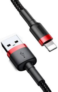 Kábel Baseus Cafule USB Lightning Cable 1,5A 2m (Black+Red)