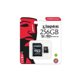 Kingston 256 gb cl10+adapter 80r pamäťová  karta
