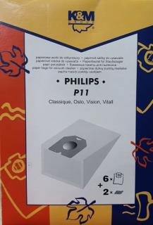 KM sada filtrov  P11 Philips,Nilfisk (Philips ,ERRES ,Nilfisk  sada papierových filtrov)