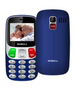 Mobiola MB 800  senior telefón modrý