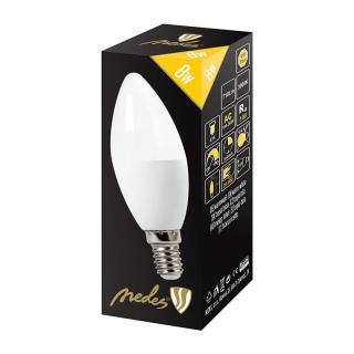 Nedes LED 8W-C37/E14/SMD/3000K-ZLS714 žiarovka