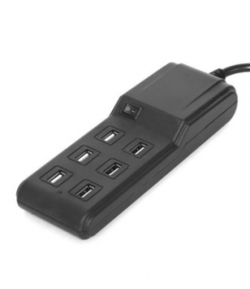 OMEGA OL6USB15-BK ,Nabíjačka do siete PLATINET 6× USB čierna (OL6USB15-BK) (Multi-usb nabíjačka)