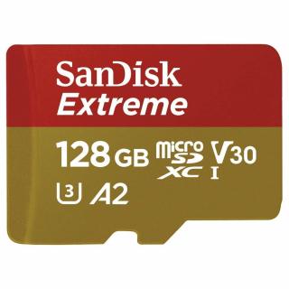 SanDisk Extreme microSDXC 128GB 160MB/s + adaptér pamkarta