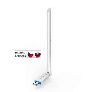 Tenda U2 WiFi N USB Adapter, 150 Mb/s, 802.11 b/g/n, 6 dBi, režimy Client, Soft AP,Win XP/7/8/10