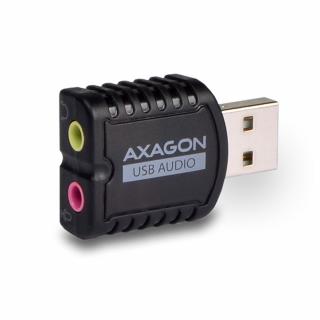 Zvuková karta  AXAGON ADA-10, USB 2.0 - externí zvuková karta MINI, 48kHz/16-bit stereo, vstup USB-A