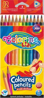 Farebné ceruzky COLORINO trojhranné/12 farebná súprava